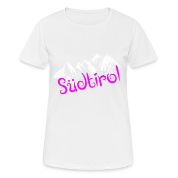 Haut-Adige - T-shirt respirant Femme - blanc - Devant - AI Model Female 172 dark (172cm)