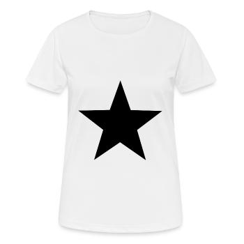 étoile noire, étoile noire - T-shirt respirant Femme - blanc - Devant - AI Model Female 172 dark (172cm)