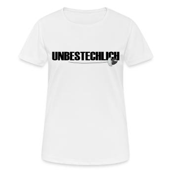 fencing foil epee incorruptible fencer - Women's Breathable T-Shirt - white - Front - AI Model Female 172 dark (172cm)