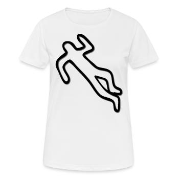 umriss dunkel - Frauen T-Shirt atmungsaktiv - Weiß - Vorne - AI Model Female 172 dark (172cm)