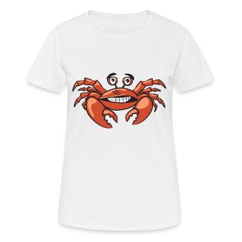 Krabbe - Frauen T-Shirt atmungsaktiv - Weiß - Vorne - AI Model Female 172 dark (172cm)