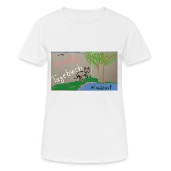 Speedy's Tagebuch - Frauen T-Shirt atmungsaktiv - Weiß - Vorne - AI Model Female 172 dark (172cm)