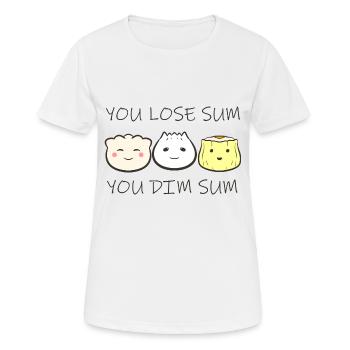 Cuisine asiatique chinoise Dim Sum I Cadeau - T-shirt respirant Femme - blanc - Devant - AI Model Female 172 dark (172cm)