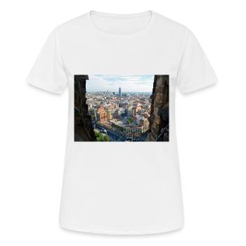 Barcelona Von Sagrade Familia - Women's Breathable T-Shirt - white - Front - AI Model Female 172 dark (172cm)