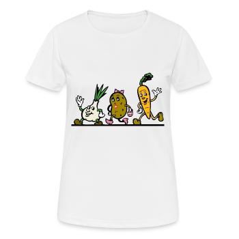 légume - T-shirt respirant Femme - blanc - Devant - AI Model Female 172 dark (172cm)