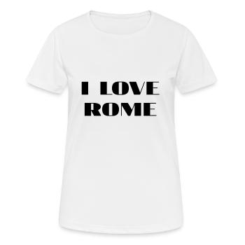 Rome - Frauen T-Shirt atmungsaktiv - Weiß - Vorne - AI Model Female 172 dark (172cm)