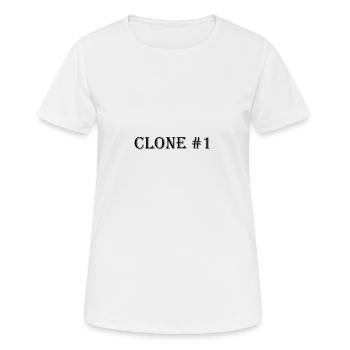 Clone #1 - Women's Breathable T-Shirt - white - Front - AI Model Female 172 dark (172cm)