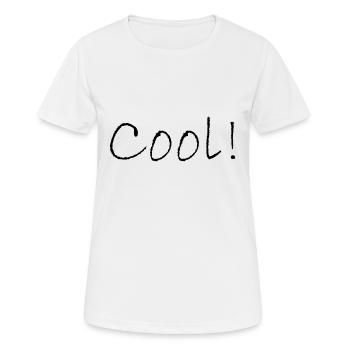 Cool - Frauen T-Shirt atmungsaktiv - Weiß - Vorne - AI Model Female 172 dark (172cm)