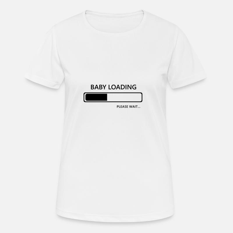 baby loading - Women's Breathable T-Shirt - white