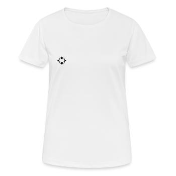 Boussole noir cadeau - T-shirt respirant Femme - blanc - Devant - AI Model Female 172 dark (172cm)