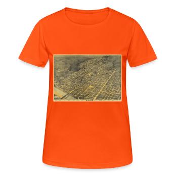 Austin 1887 - Women's Breathable T-Shirt - neon orange - Front - AI Model Female 172 dark (172cm)