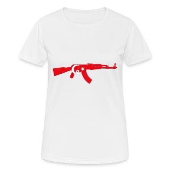 Sans titre-1 - T-shirt respirant Femme - blanc - Devant - AI Model Female 172 dark (172cm)