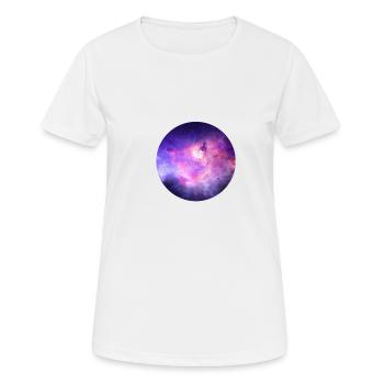 space-020 - T-shirt respirant Femme - blanc - Devant - AI Model Female 172 dark (172cm)