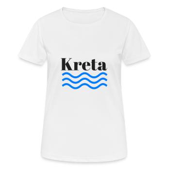 Crete shaft - Women's Breathable T-Shirt - white - Front - AI Model Female 172 dark (172cm)