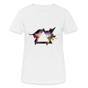 Illuminati Triangle - T-shirt respirant Femme - blanc - Devant - AI Model Female 172 dark (172cm)