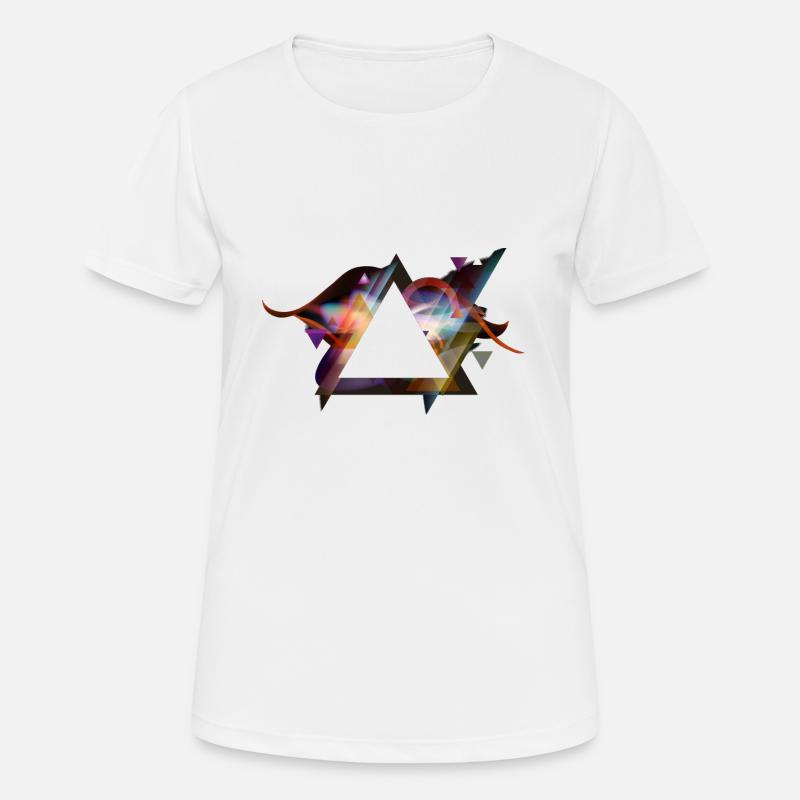 Illuminati Triangle - Women's Breathable T-Shirt - white