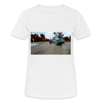 Dérive - T-shirt respirant Femme - blanc - Devant - AI Model Female 172 dark (172cm)