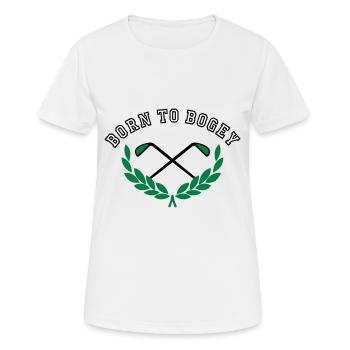 Né à Bogey - T-shirt respirant Femme - blanc - Devant - AI Model Female 172 dark (172cm)