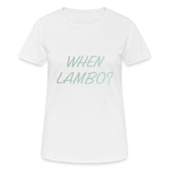 WHEN LAMBO IGLOO - Women's Breathable T-Shirt - white - Front - AI Model Female 172 dark (172cm)