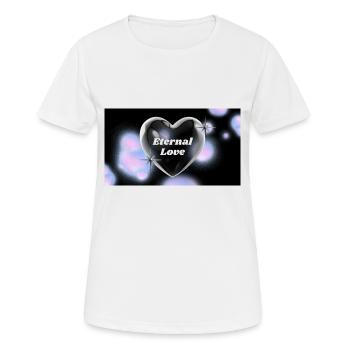 Eternal Love - Frauen T-Shirt atmungsaktiv - Weiß - Vorne - AI Model Female 172 dark (172cm)