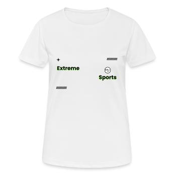 Extreme sports - Women's Breathable T-Shirt - white - Front - AI Model Female 172 dark (172cm)