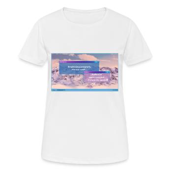 1980's Retro Desktop Computer Screen - Women's Breathable T-Shirt - white - Front - AI Model Female 172 dark (172cm)