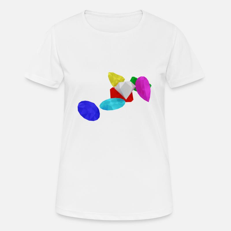 Gems - Women's Breathable T-Shirt - white