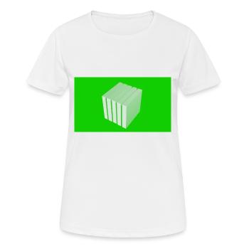 Cube - Women's Breathable T-Shirt - white - Front - AI Model Female 172 dark (172cm)