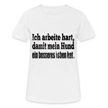 Bürohumor Lustige Sprüche - Frauen T-Shirt atmungsaktiv - Weiß - Vorne - AI Model Female 172 dark (172cm)