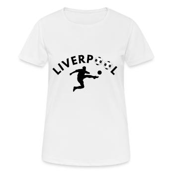 Liverpool - T-shirt respirant Femme - blanc - Devant - AI Model Female 172 dark (172cm)