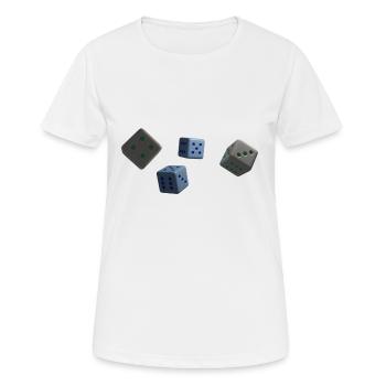 Cube - T-shirt respirant Femme - blanc - Devant - AI Model Female 172 dark (172cm)