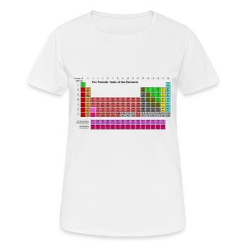 reagenzglas flask tube experiment chemistry chemie - Frauen T-Shirt atmungsaktiv - Weiß - Vorne - AI Model Female 172 dark (172cm)