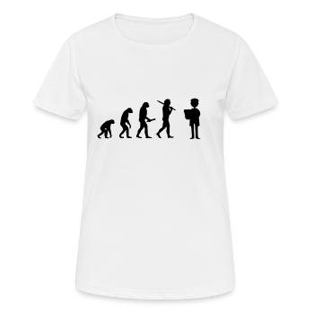 Doctor Evolution Développement du progrès - T-shirt respirant Femme - blanc - Devant - AI Model Female 172 dark (172cm)