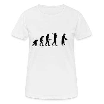 gaertner evolution développement de progrès - T-shirt respirant Femme - blanc - Devant - AI Model Female 172 dark (172cm)