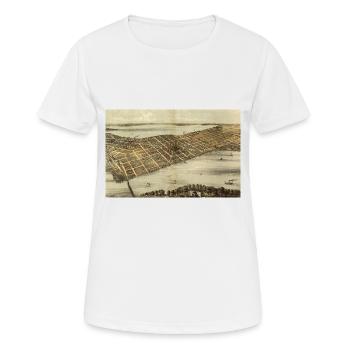 Madison 1870 - Frauen T-Shirt atmungsaktiv - Weiß - Vorne - AI Model Female 172 dark (172cm)