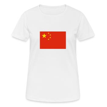 Chine - T-shirt respirant Femme - blanc - Devant - AI Model Female 172 dark (172cm)