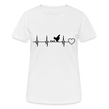 Poulaillers - T-shirt respirant Femme - blanc - Devant - AI Model Female 172 dark (172cm)