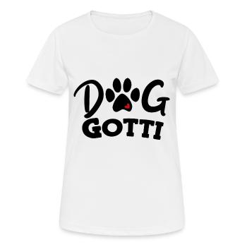 Hunde Gotti Beschts Gotti Schweiz Taufgotti - Frauen T-Shirt atmungsaktiv - Weiß - Vorne - AI Model Female 172 dark (172cm)