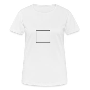 square - Women's Breathable T-Shirt - white - Front - AI Model Female 172 dark (172cm)