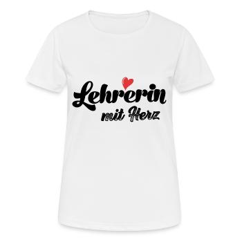 Lehrerin Lieblingslehrerin Klassenlehrerin Lehrer - Frauen T-Shirt atmungsaktiv - Weiß - Vorne - AI Model Female 172 dark (172cm)