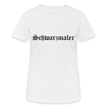 Gothic Ästhetik schwarze Schwarzmaler dark wave - Frauen T-Shirt atmungsaktiv - Weiß - Vorne - AI Model Female 172 dark (172cm)