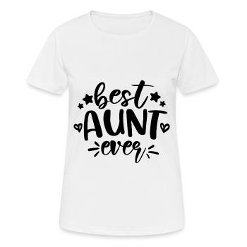 Best aunt in the world Super aunt godmother - Women's Breathable T-Shirt - white - Front - AI Model Female 172 dark (172cm)