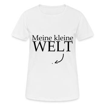 Meine kleine Welt - Frauen T-Shirt atmungsaktiv - Weiß - Vorne - AI Model Female 172 dark (172cm)