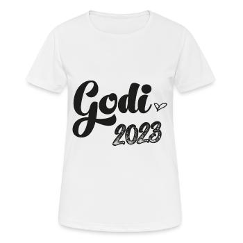 Godi 2023 Beste Godi der Welt Patentante - Frauen T-Shirt atmungsaktiv - Weiß - Vorne - AI Model Female 172 dark (172cm)