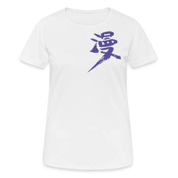 Manga - Frauen T-Shirt atmungsaktiv - Weiß - Vorne - AI Model Female 172 dark (172cm)