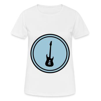 Symbole de guitare - T-shirt respirant Femme - blanc - Devant - AI Model Female 172 dark (172cm)