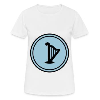 Symbole de la harpe - T-shirt respirant Femme - blanc - Devant - AI Model Female 172 dark (172cm)