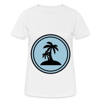 La chance de Cloverleaf - T-shirt respirant Femme - blanc - Devant - AI Model Female 172 dark (172cm)