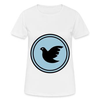 Symbole de la colombe - T-shirt respirant Femme - blanc - Devant - AI Model Female 172 dark (172cm)