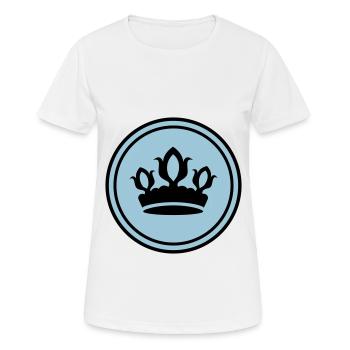 Krone Silhouette - Frauen T-Shirt atmungsaktiv - Weiß - Vorne - AI Model Female 172 dark (172cm)